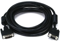 DVI-I Analog Male / SVGA Male Cable