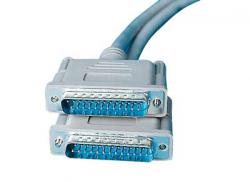 Molded DB25 male/male cables - Straight