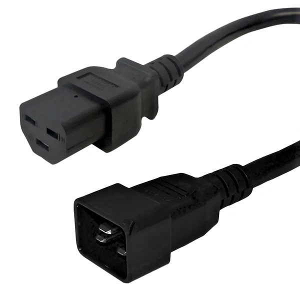 Power Cable IEC C20 to IEC C21 - SJT 12AWG (20A 250V)
