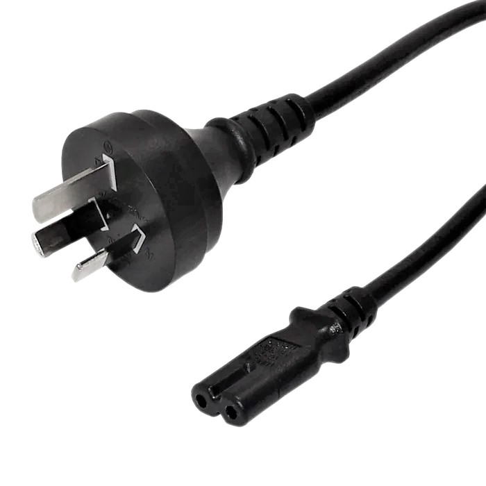 Power Cord AS3112 (Australia) to C7 - H05VV-F 0.75 (5A 250V)