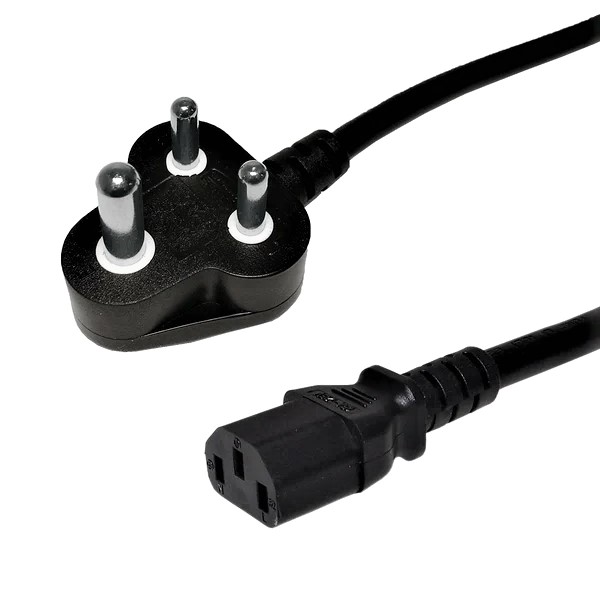 Power Cord BS546 (South Africa) to IEC C13 - H05VV-F 1.0 (6A 250V)