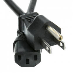 Power Cord JIS 8303 (Japan) to IEC C13 - VCTF 1.25 (12A 125V)