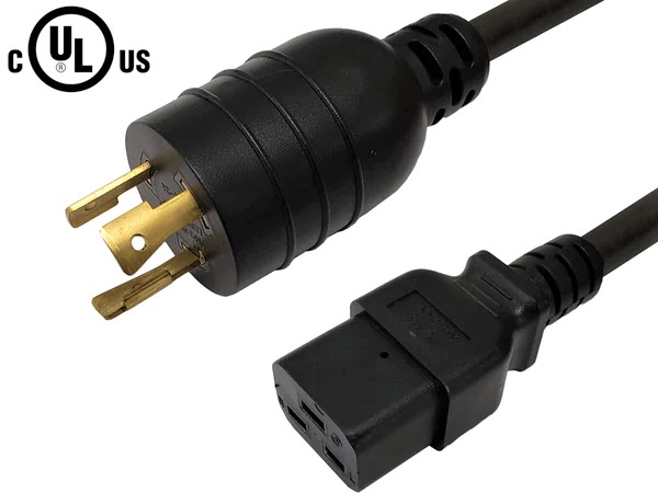 Cordons d'alimentation NEMA L6-20P à C19 - 250V à 20 Amps.