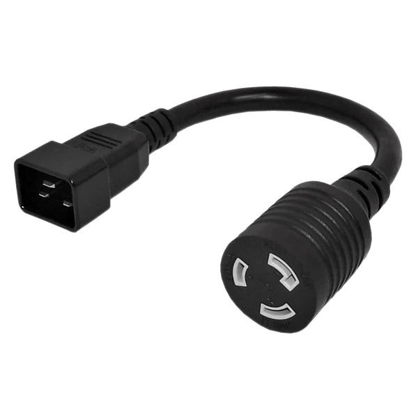 Cordon adaptateur AC, NEMA L6-20R à C20 - 12 AWG