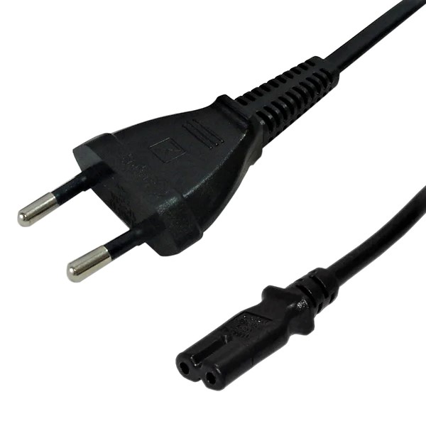 PCordons SCHUCKO 7/7 Euro à IEC-C7   AWG 18 - H05VV-F 0.75 (2.5A 250V)