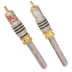 RCA HQ Audio Dubbing, 12' Acoustic Research Master Series Locking RCA Audio Cable Silver Coated OFC MS232