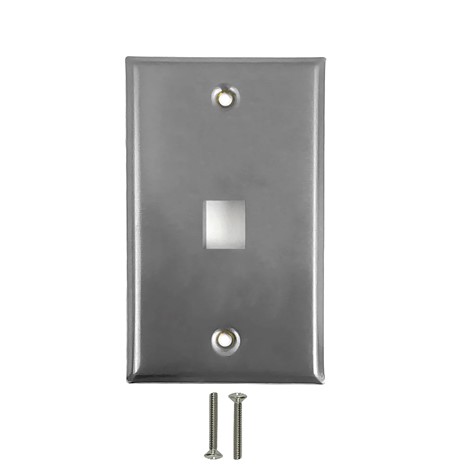 Stainless Steel Keystone Wall Plates - 1 to 6
