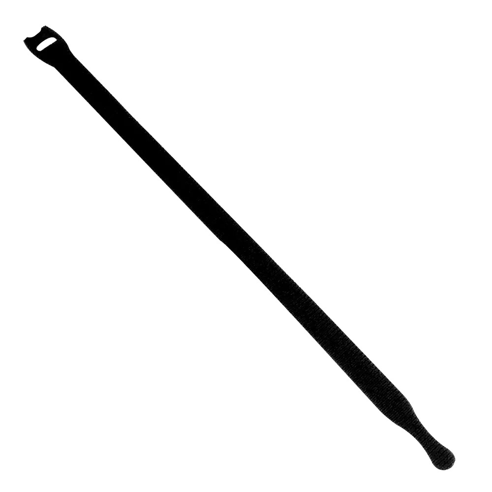 Velcro 1/2"x12"L CABLETIE BLK(25 PK)