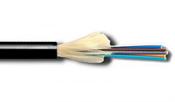 6-Fiber OM2 Multimode Fiber Optic Cable, Indoor/Outdoor, Tight Buffer OFNR