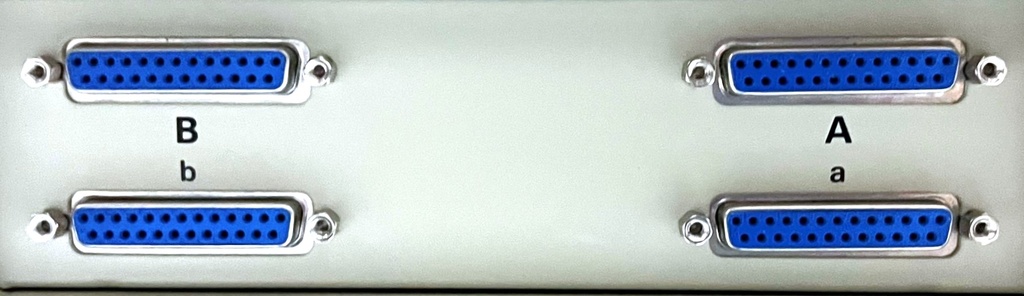 DB25-X 2 In-2 Out Crossover Manual Data Switch