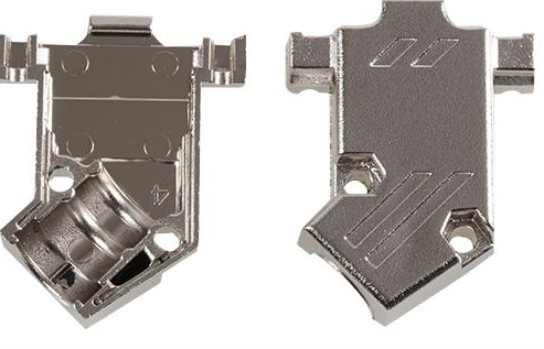 NT DB9 METALIZED 45DEG PLASTIC