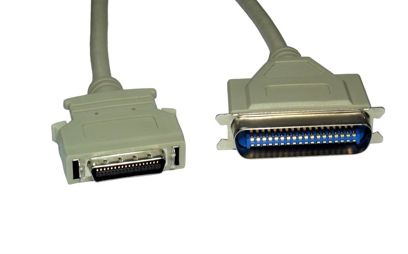 IEEE 1284 36 Centronic Male to Micro 36 Centronic Cable, Type-B toType-C HDCN36 Printer Cable 6'