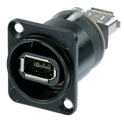 FIREWIRE ADAP.F/F PNL MNT BLK