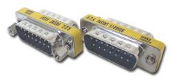 DB15 mâle à mâle adaptateur de changement de genre Slimline