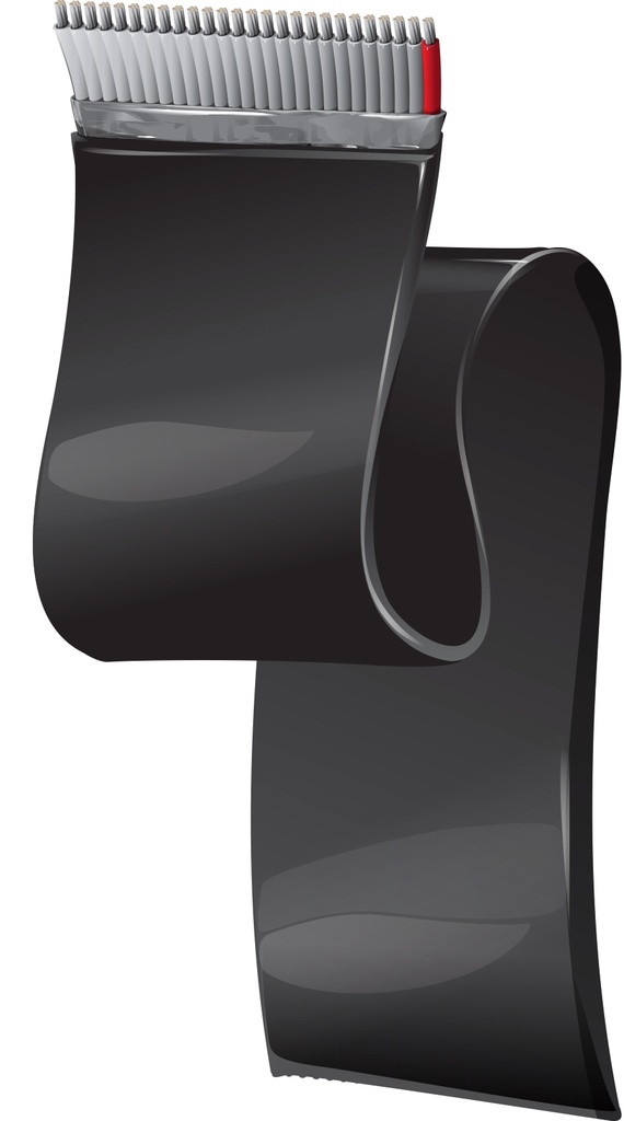 Belden 9L28350 Shielded Flat Ribbon Cable .050" Pitch, #28-50c, O/A Foil Tape, PVC Jacket 
