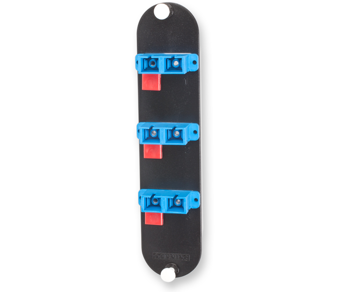 Panneau CCH, adaptateurs SC, 3 duplex, UPC, 6 F, monomode (OS2)