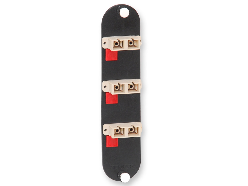 CCH Panel, SC Adapters, 3 Duplex, 6 F, 62.5 µm Multimode (OM1)