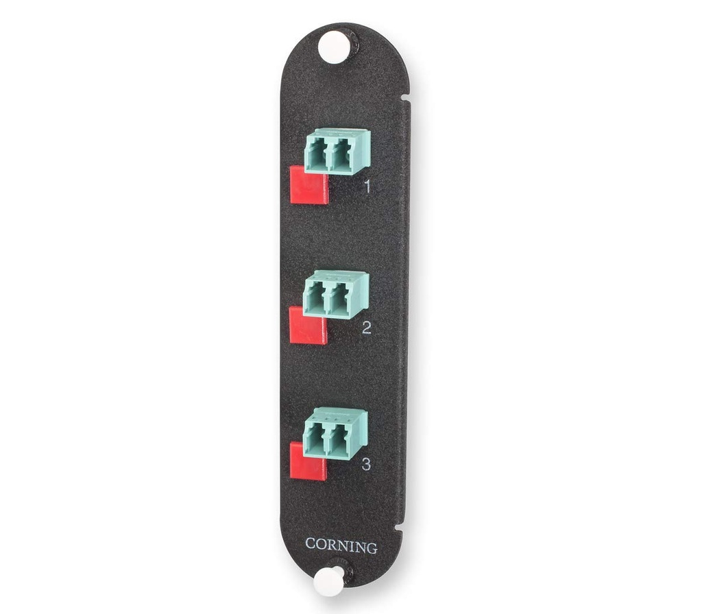 CCH Panel, LC adapters, Duplex, 6 Fiber, 50 µm Multimode (OM3/4)