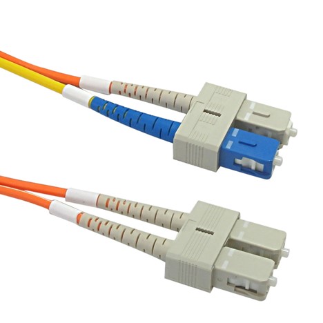 3m (10ft) SC to SC OM1 Mode Conditioning PVC (OFNR) Fiber Optic Patch Cable