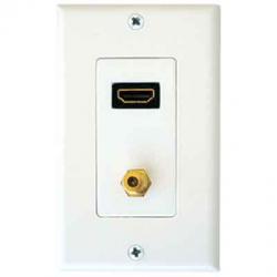 HDMI &  Coaxial F-Type Wallplate