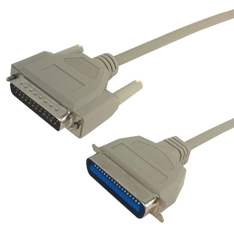 DB25 Male to Centronics 36 Male 6' MOLDED CABLE 