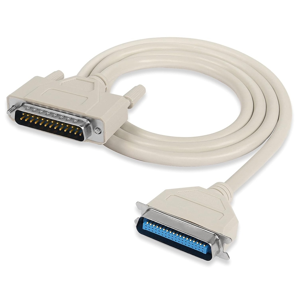 DB25 Male to Centronics 36 Male 6' MOLDED CABLE 