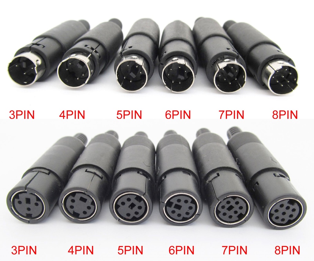 CONN.MINI DIN 5 MALE