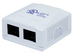 Surface Mount Box Cat6 Double