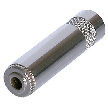 Jack stéréo en nickel de 3,5 mm avec serre-câble