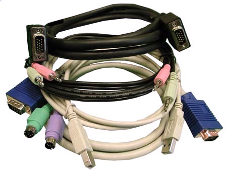PS/2 USB audio cable kit for SwitchView MM1/MM2 - 6 ft
