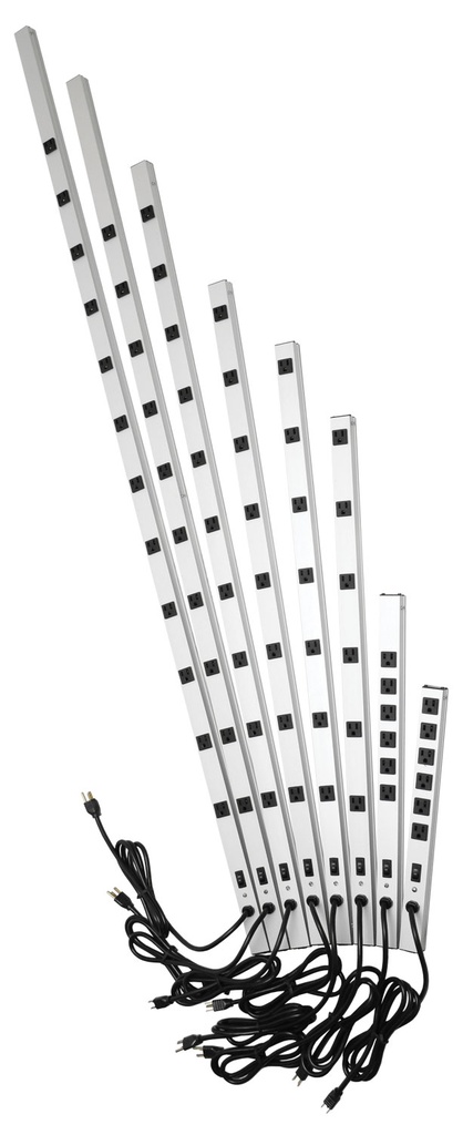 Power Strip Vertical 12 Outlets; 6 ft.; 15A 120V
