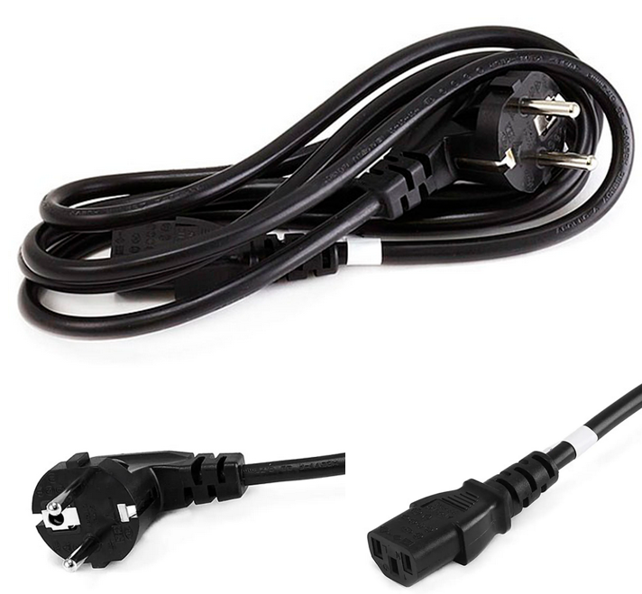 Cordon d'alimentation CEE 7/7 "SCHUKO" (Europe) vers IEC 60320 C13 