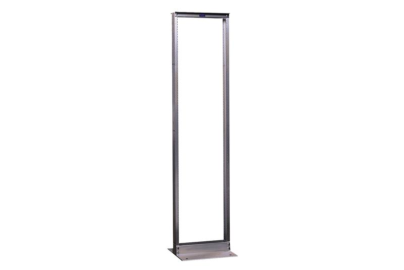 Rack standard à cadre en H 3" de profondeur; 7' de hauteur x 19" de largeur; Fondé; Répertorié UL ; Noir 84"x19"  