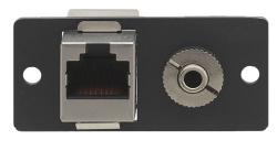 3.5mm & RJ-45 pass-through wRaw materials plate insert