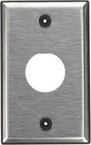 Single-Gang Stainless Steel DURAPORT™ Industrial Wallplate, 1-Port