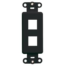 Decora 2 Port Adapter Leviton Black