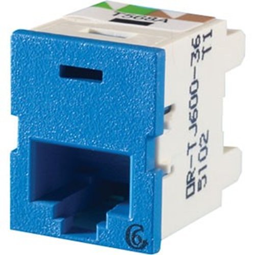 ORTRONICS Clarity 6 TracJack, T568A/B, 180 degree, Blue