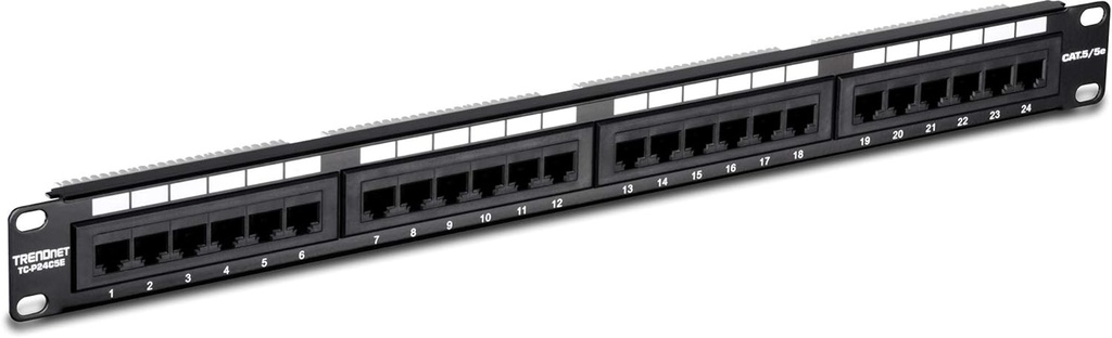 24 PORT CAT5e UNSHIELDED PANEL