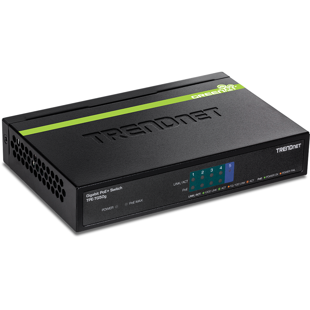 5 PORT GIGA POE+ SWITCH