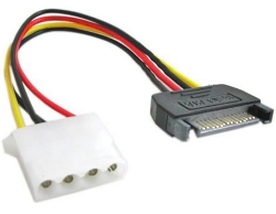 SATA MALE/1x4pos DC FEM ADA-6"
