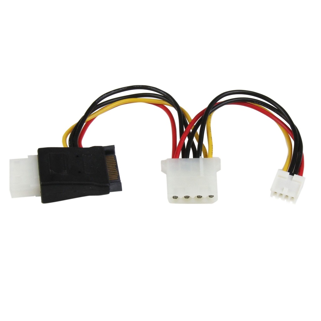 Câble adaptateur d'alimentation LP4 vers SATA avec alimentation pour lecteur de disquette