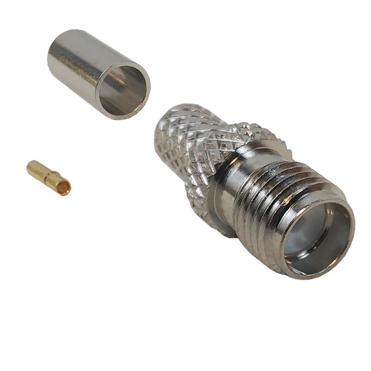SMA Female Crimp Connector for RG58 (LLR-195) 50 Ohm