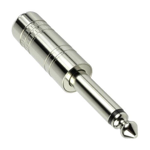 Connecteur à souder mâle TS mono 1/4" - métal
