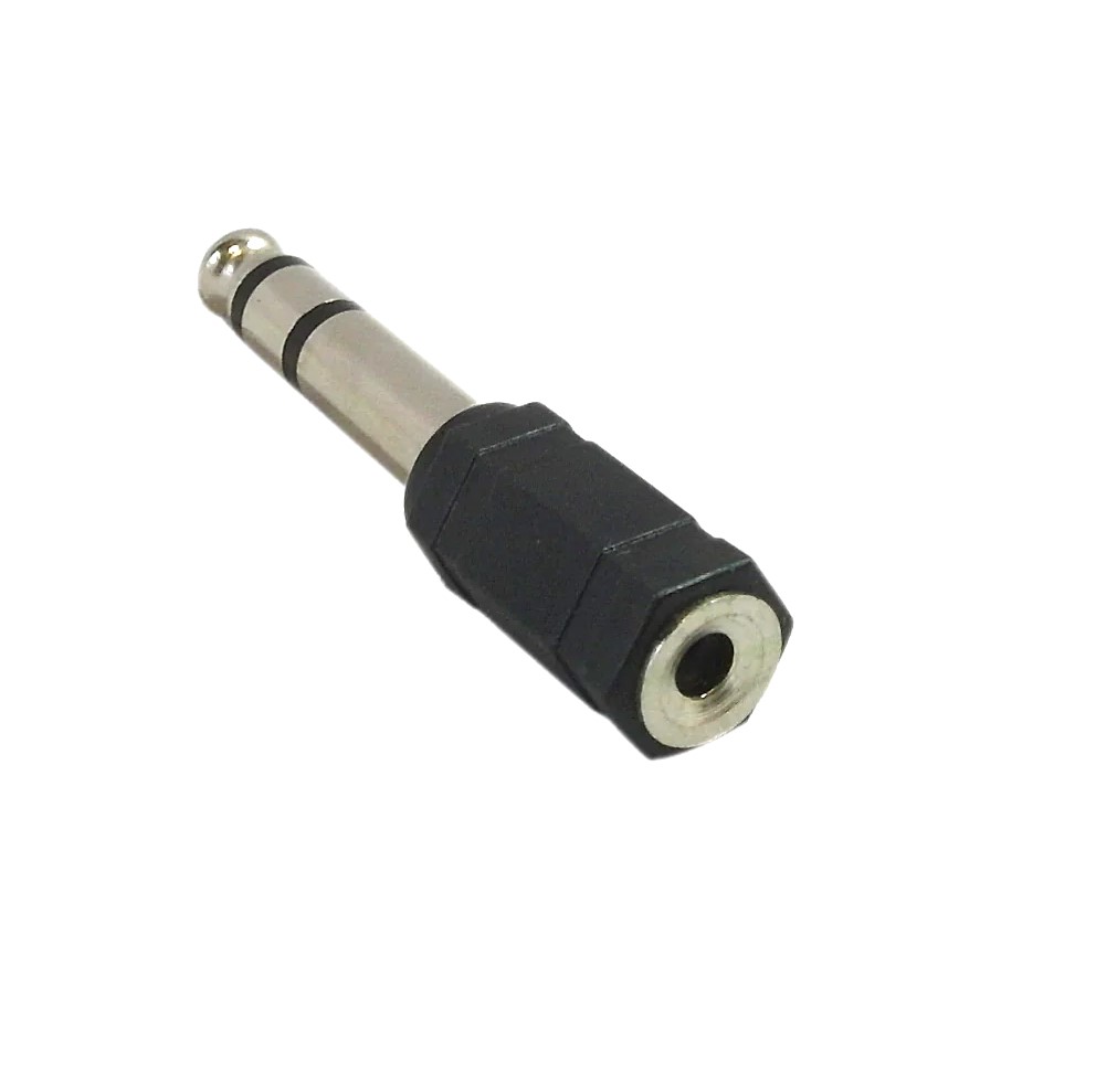 Adaptateur stéréo femelle 3,5 mm vers mâle stéréo 1/4 pouce