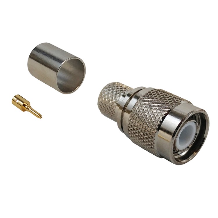 Connecteur à sertir mâle TNC pour RG8 (LLR-400) 50 Ohm