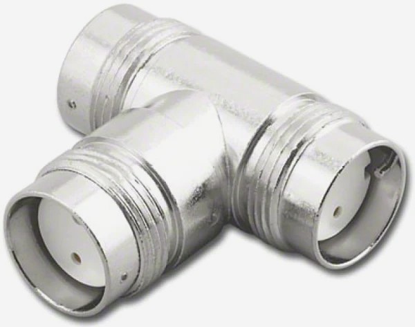 Adaptateur Twinax Femelle-Femelle-Femelle "T"