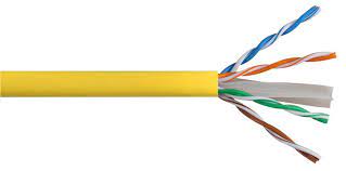 NEXTGAIN CAT6eX 4PR 23AWG YELLOW, Data Cable, Solid, Copper Conductor