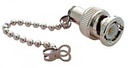 Terminateur BNC mâle 93 Ohm avec chaîne