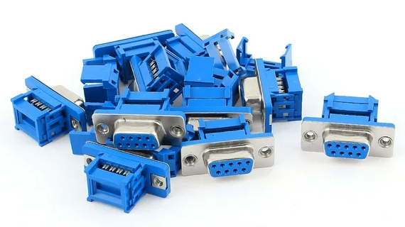 IDC DB9 Female Connector Metal Shell for Flat Ribbon Cable