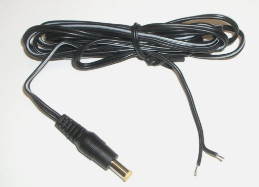48-420, PHILMORE, DC PWRC 1.8M 24AWG 6FT  POWER CABLE CORD 1.0mm CENTER PIN 5.5mmOD COAXIAL PLUG